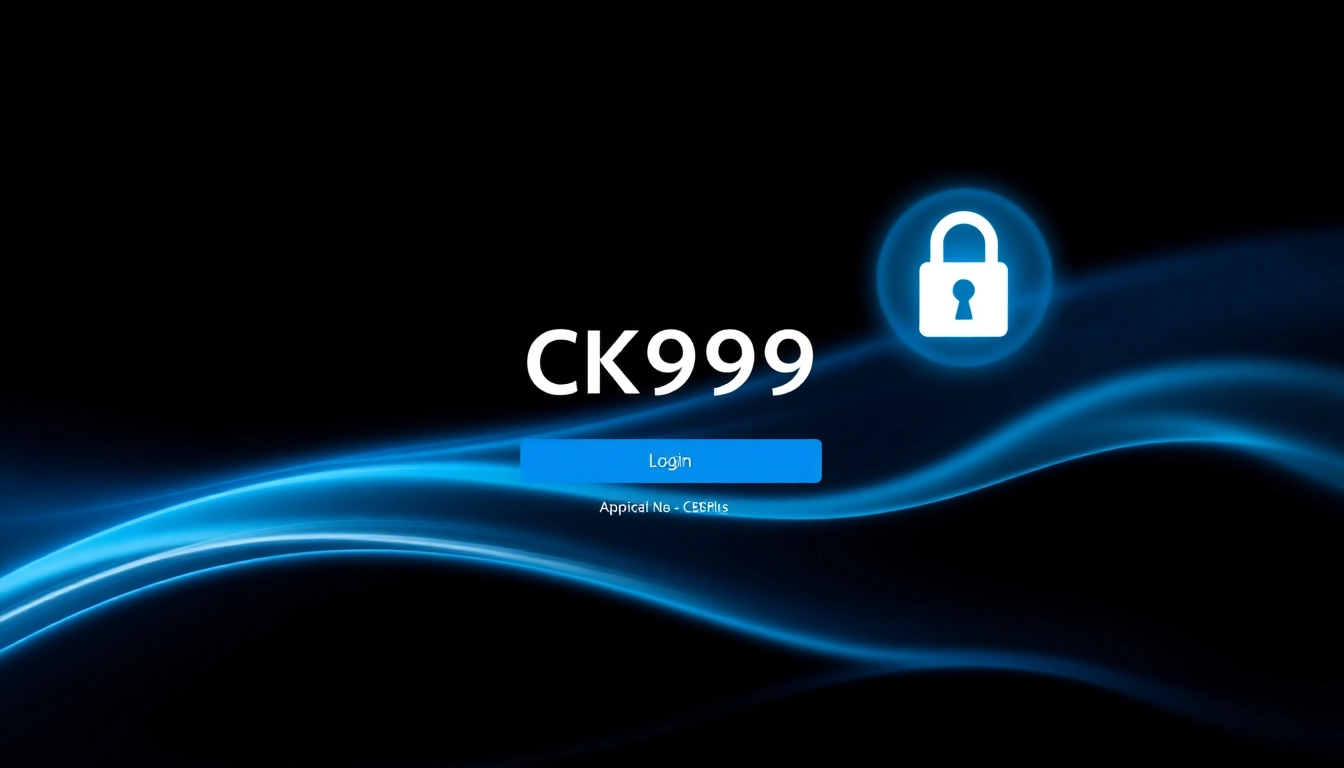 Secure ck999 login page featuring a modern interface with a login form and padlock icon for easy access to casino and betting services.