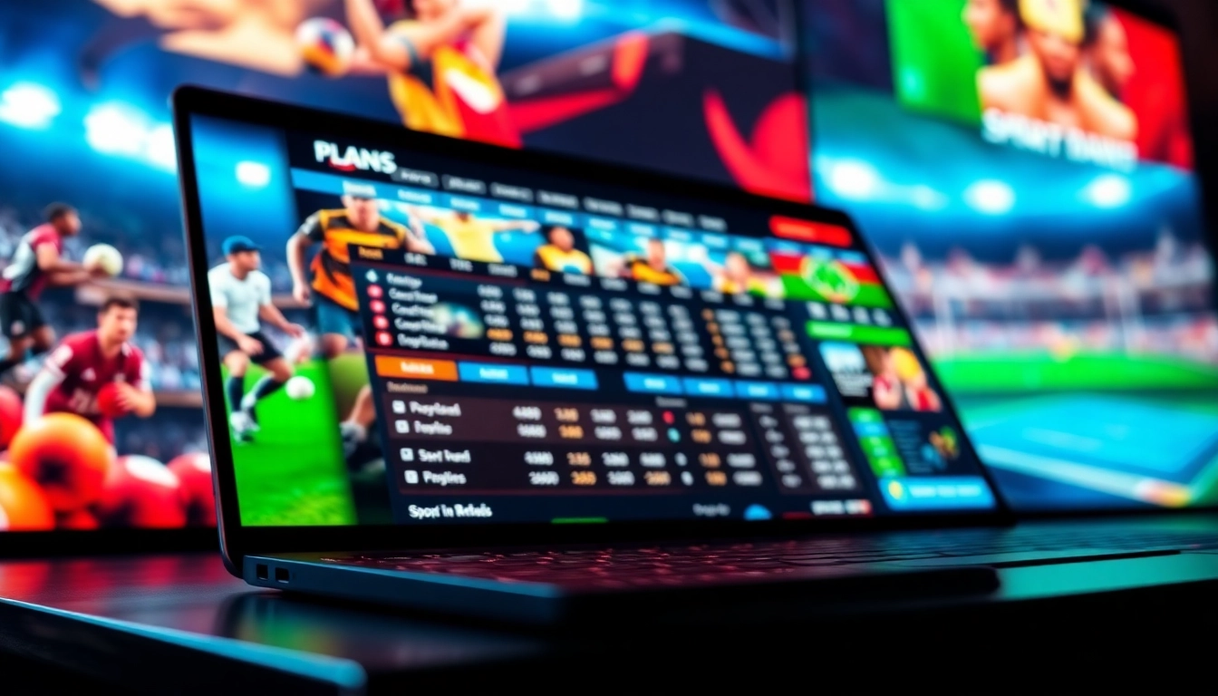 Close-up of a mobile device displaying an online sportsbook and casino platform with sports images and betting odds.